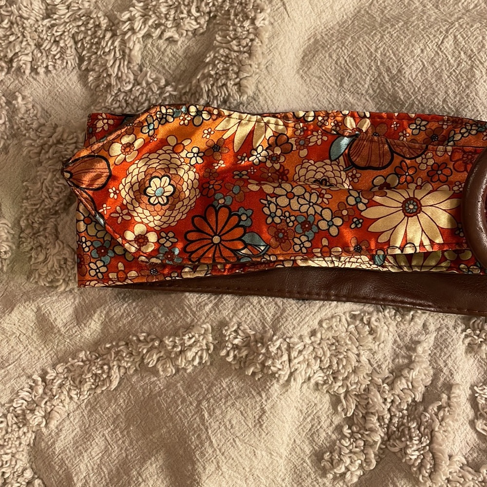 Floral Satin Boho Belt - Picture 3 of 6